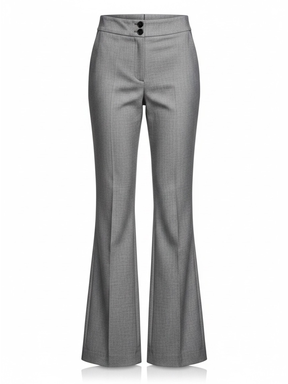 The Limited Gray Bootcut Dress Pants with Double-Button Waist
